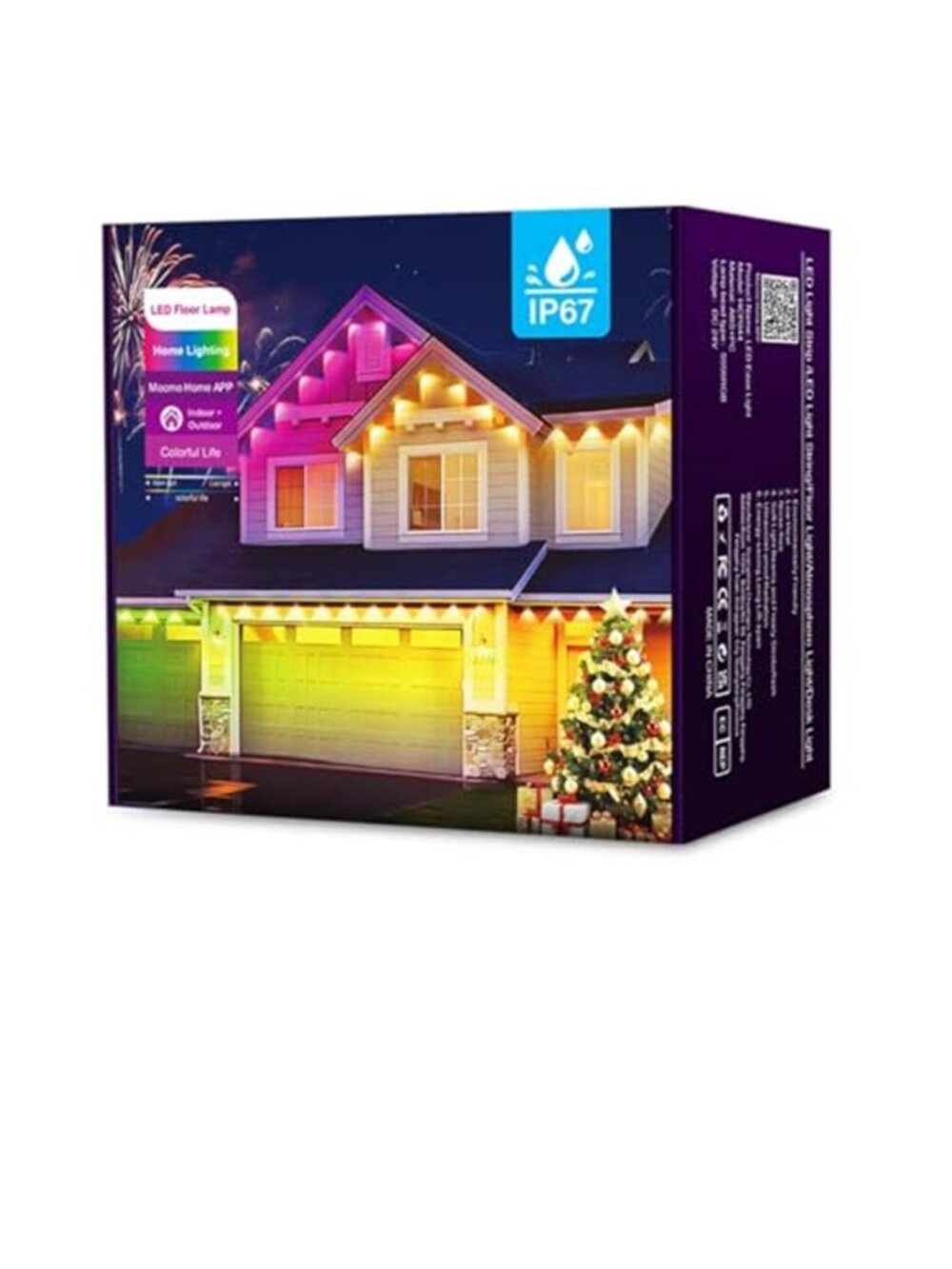 Bluetooth Permanent Outdoor RGB Intelligent Colorful Eaves led Lights App - D